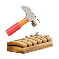 construcción herramientas 3d icono png