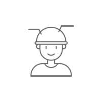 Brain, man, technology vector icon