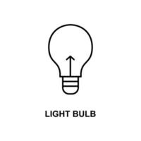 light bulb vector icon