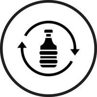 Plastic Recycle Vector Icon Design