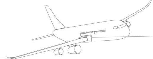 frente ver de un avión tomando apagado a el aeropuerto vector