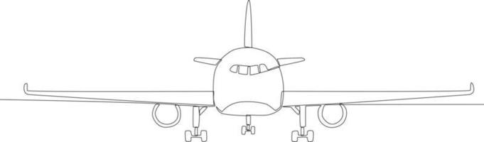 Rear view of an airplane flying in the sky vector