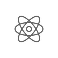 Atom, science vector icon