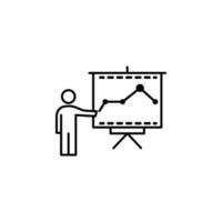 chart, presentation vector icon