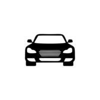 front view auto, car vector icon