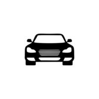 front view auto, car vector icon