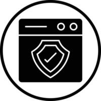 Web Protection Vector Icon Design