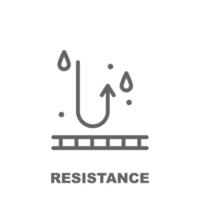 Resistance vector icon