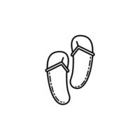 flip-flops dusk style vector icon