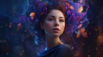 A captivating beautiful character portrait photo