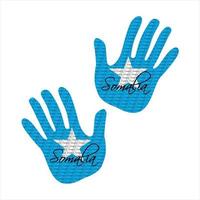 somalia flag hand vector