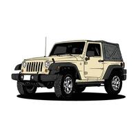 jeep car art 4x4 illustration vector line art