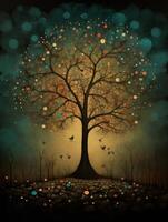 beautiful Tree illustration art work photo