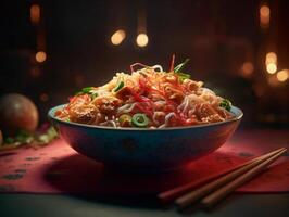 chinese food close-up product photography photo