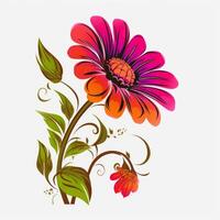 Clip art beautiful pink flower photo