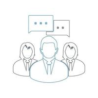 Conversation icon. Line style vector EPS.