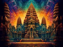 Angkor Wat Indian Mythology South temple photo