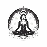 A vector image of the Padmasana pose photo