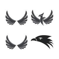 Falcon logo template vector