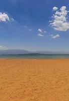 view on beach at Dead Sea, Israel photo