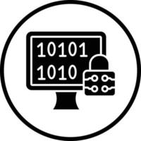 Encrypted Data Vector Icon Design