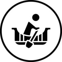 Rowing Vector Icon Design