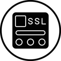 ssl archivo vector icono diseño