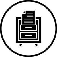 File Drawer Vector Icon Design