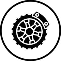 Brake Disc Vector Icon Design