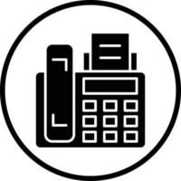 Fax Machine Vector Icon Design