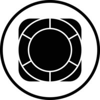 Life Raft Vector Icon Design