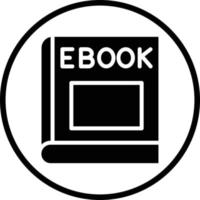 diseño de icono de vector de libro electrónico