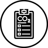carbón dióxido reporte vector icono diseño