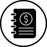 Accounting Book Vector Icon Design