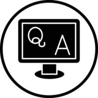 QA Vector Icon Design