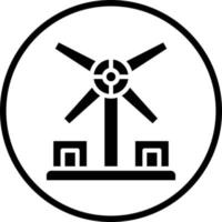 Windmill Vector Icon Design