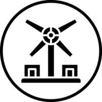 Windmill Vector Icon Design