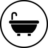 Bathtub Vector Icon Design