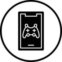 Mobile Gaming Vector Icon Design