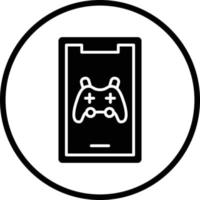 Mobile Gaming Vector Icon Design