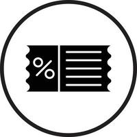 Discount Ticket Vector Icon Design