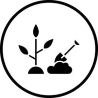 diseño de icono de vector de plantación