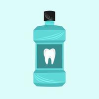Mouthwash vector illustration for graphic design and decorative element