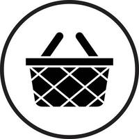 Picnic Basket Vector Icon Design