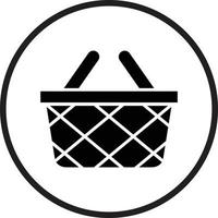 Picnic Basket Vector Icon Design