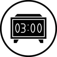 Digital Clock Vector Icon Design