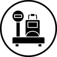 Luggage Scale Vector Icon Design