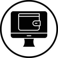 Online Wallet Vector Icon Design