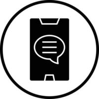 Mobile Message Vector Icon Design