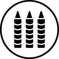 Crayons Vector Icon Design